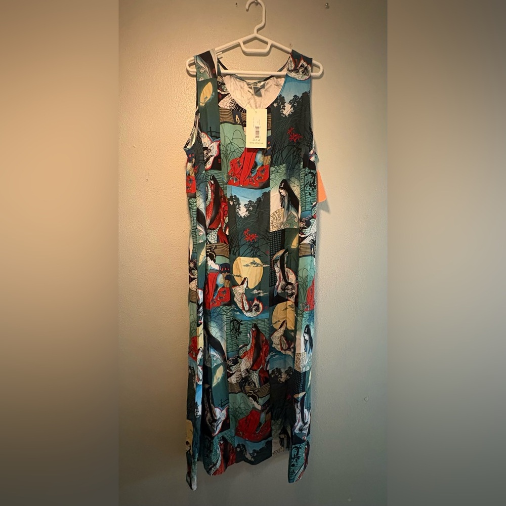 NWT Nordstrom Citron Santa Monica Geisha Maxi Dress